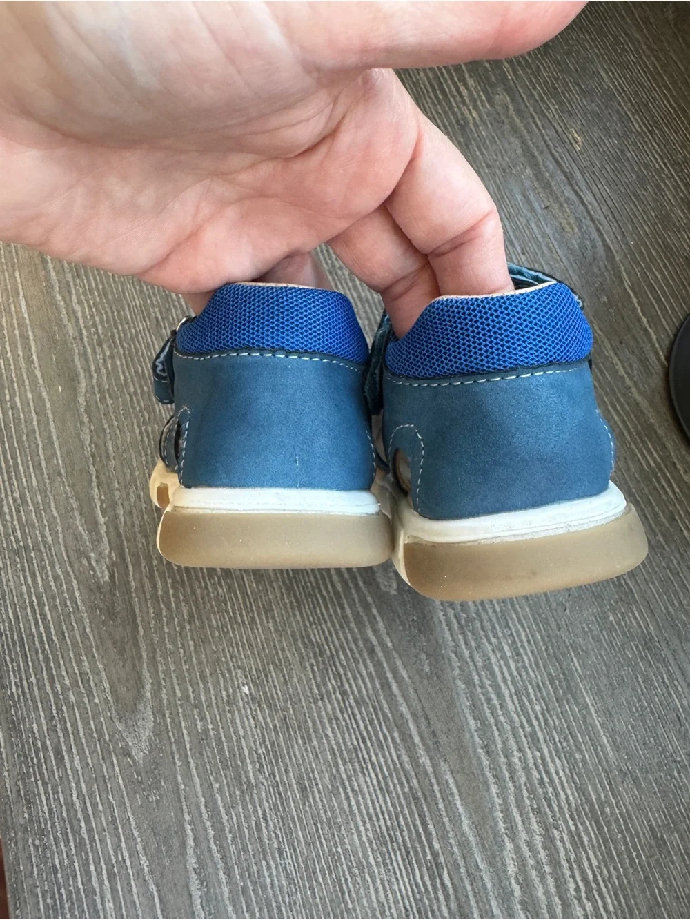 Osito by Conguitos Blue Baby Sandals